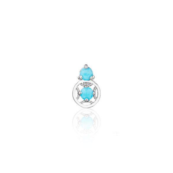 Petite Gemstone Earrings with Turquoise