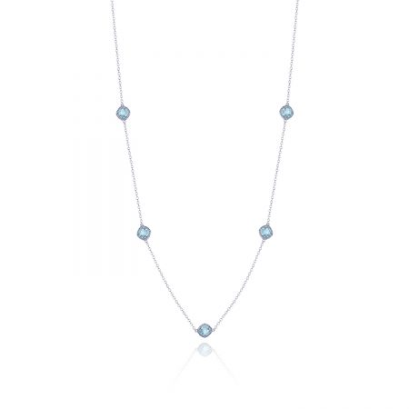 5-station necklace with Sky Blue Topaz