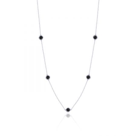 5-station necklace with Black Onyx