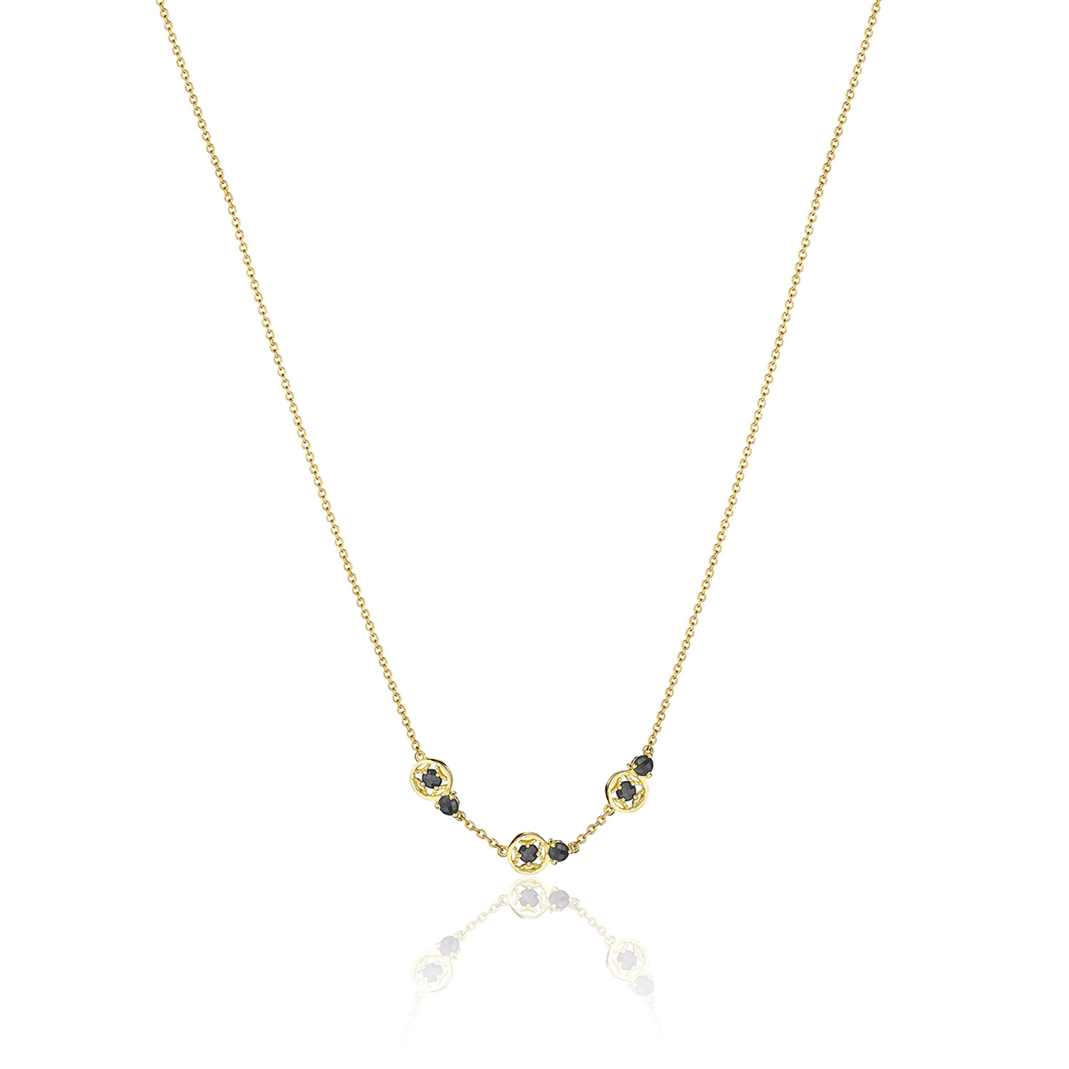 Petite Gemstone Necklace with Black Onyx