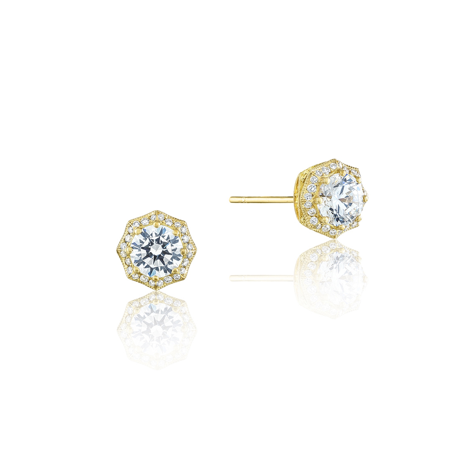 Petite Crescent Stud Earrings