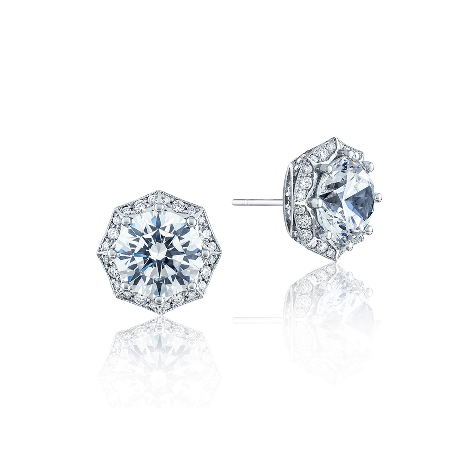 Petite Crescent Stud Earrings