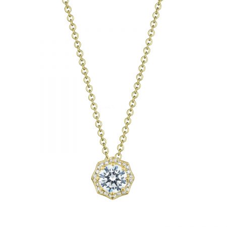 Petite Crescent Pendant Necklace