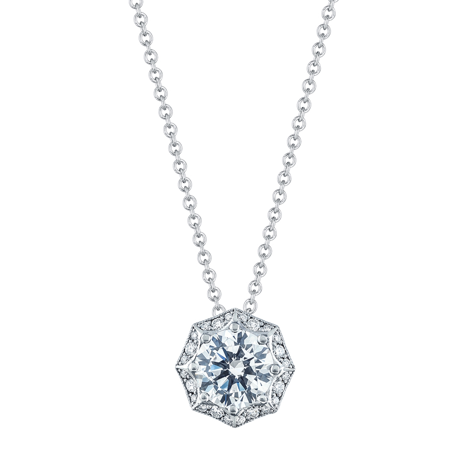 Petite Crescent Pendant Necklace