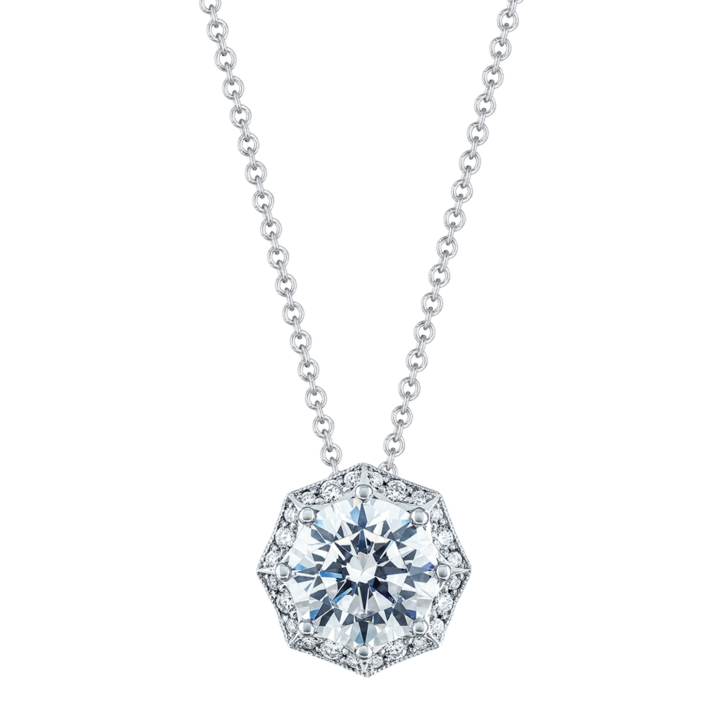 Petite Crescent Pendant Necklace