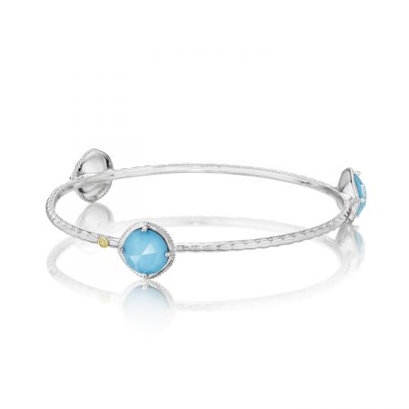 Color Pop Bold Trio Bangle featuring Neo-Turquoise