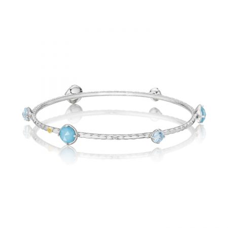 Color Pop Multi Bangle featuring Assorted Gemstones