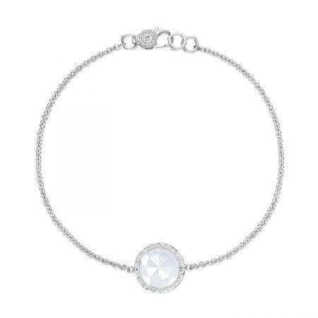 Floating Bezel Bracelet featuring Chalcedony