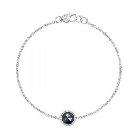 Petite Floating Bezel Bracelet featuring Black Onyx
