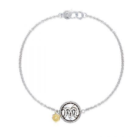 Pavé Monogram Chain Bracelet