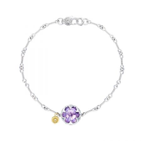Crescent Gemstone Bracelet featuring Amethyst