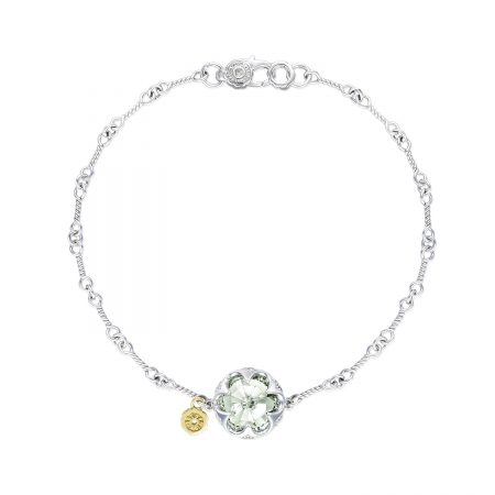 Crescent Gemstone Bracelet featuring Prasiolite