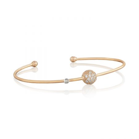 Single Pav&eacute; Wire Bangle