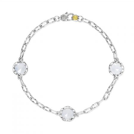 Triple Gem Bracelet featuring Chalcedony