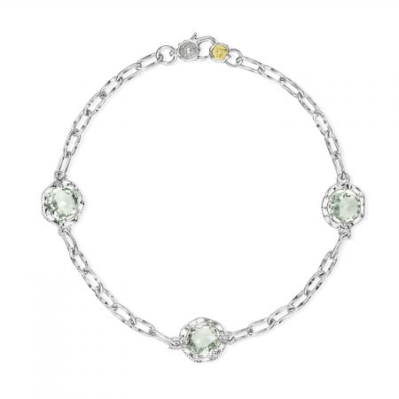 Triple Gem Bracelet featuring Prasiolite
