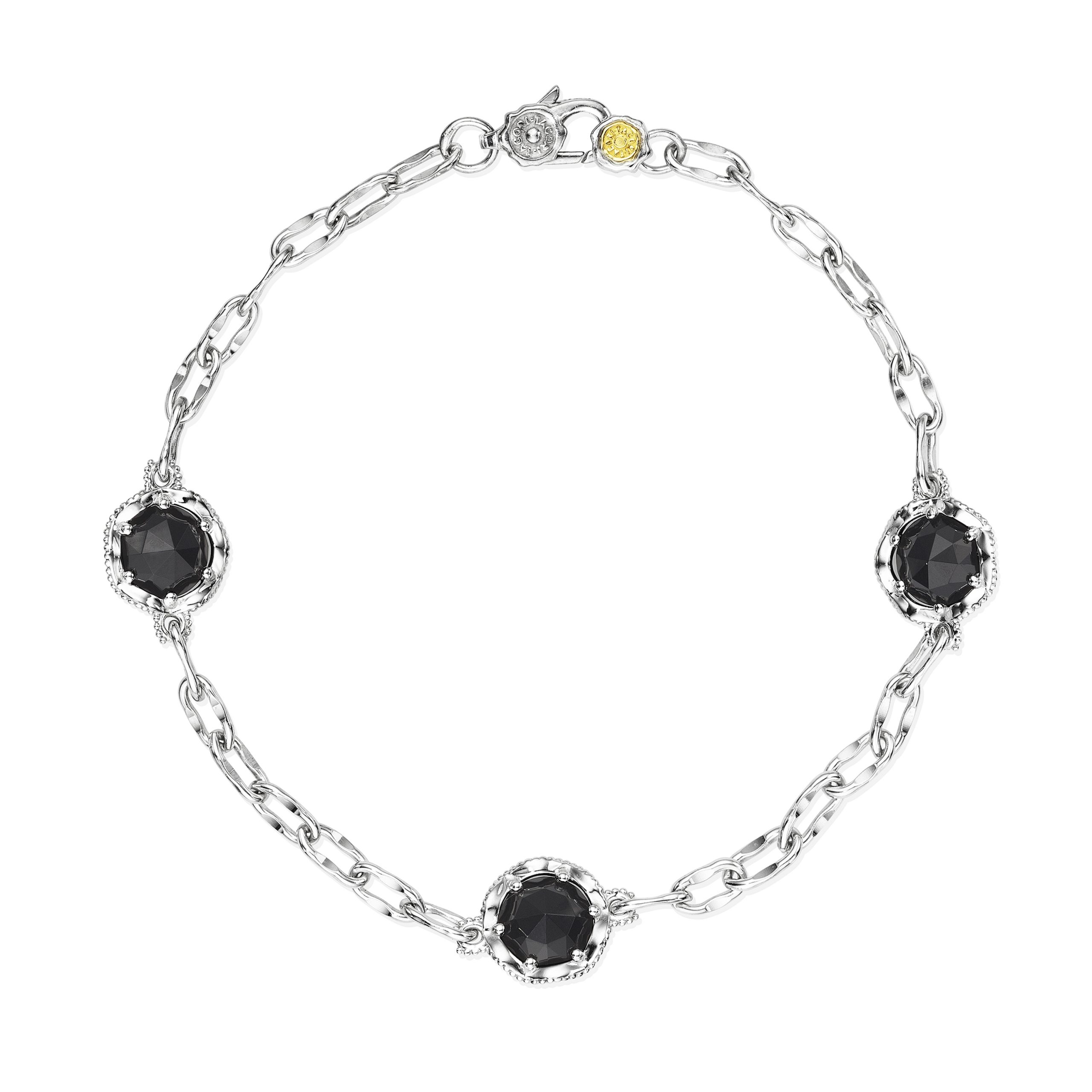 Triple Gem Bracelet featuring Black Onyx