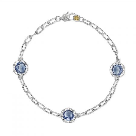 Triple Gem Bracelet featuring London Blue Topaz