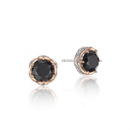 Crescent Crown Studs featuring Black Onyx