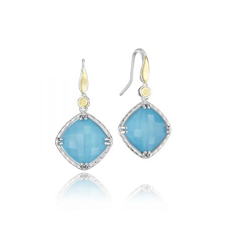 Solitaire Gem Drop Earrings featuring Neo-Turquoise