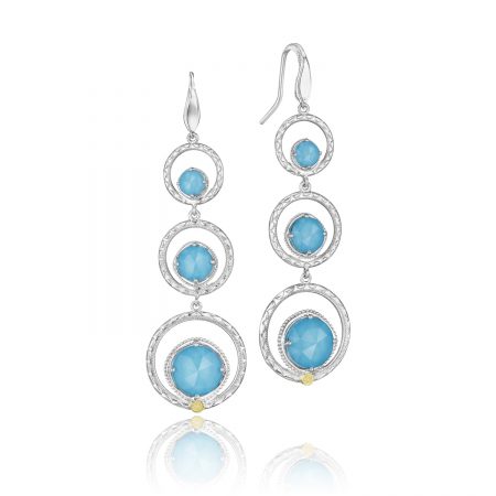 Skipping Stones Earrings featuring Neo-Turquoise