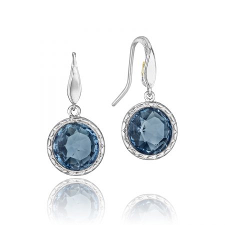 Simply Gem Drop Earrings featuring London Blue Topaz