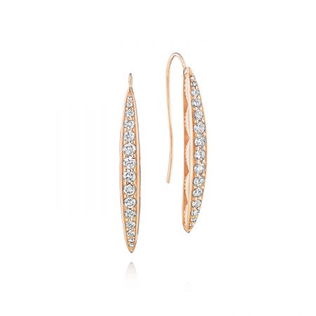 Pav&eacute; Surfboard Drop Earrings