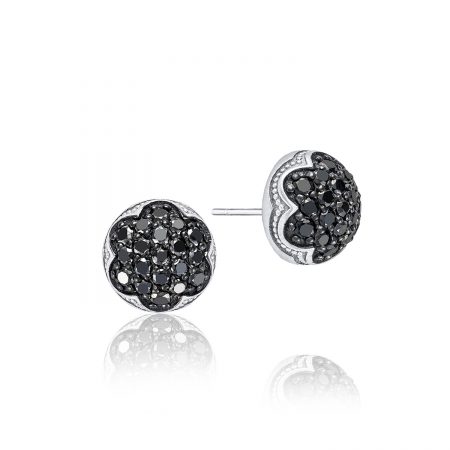 Dew Drop Stud featuring Black Diamonds
