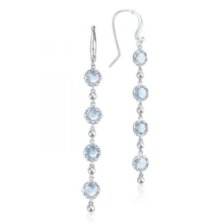 Rain Drop Earrings featuring Sky Blue Topaz