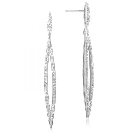 Pav&eacute; Surfboard Earring