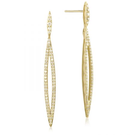 Pav&eacute; Surfboard Earring