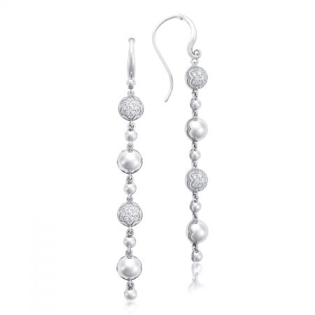Pavé Dew Drop Line Earrings