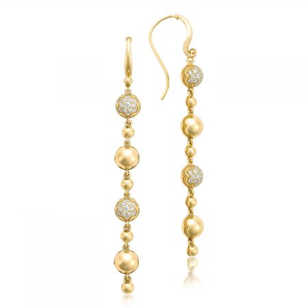 Pavé Dew Drop Line Earrings