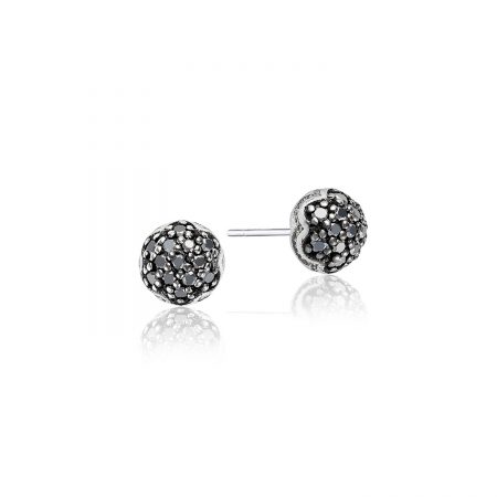 Simple Pav&eacute; Dew Drop Studs