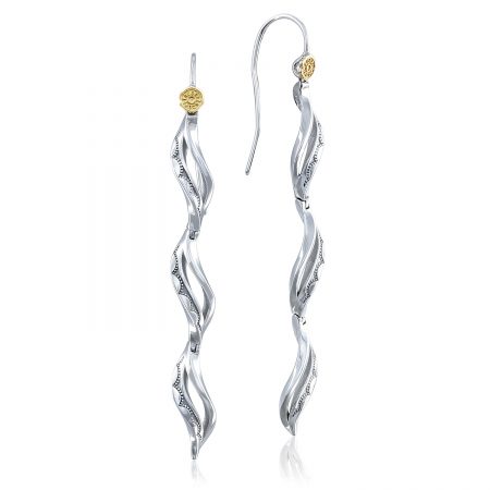Triple Petite Wavelet Line Earrings