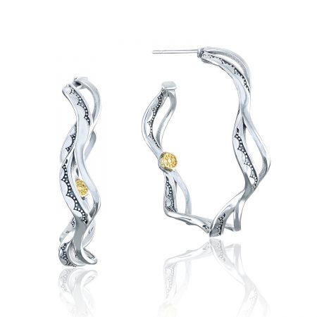 Wave Hoop Earrings