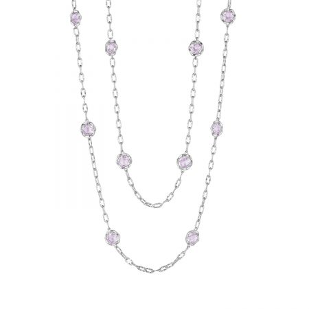 38” Candy Drop Necklace featuring Rose Amethyst