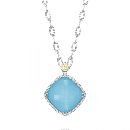 Bold Gem Pendant featuring Neo-Turquoise