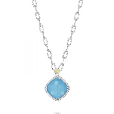 Petite Gem Pendant featuring Neo-Turquoise
