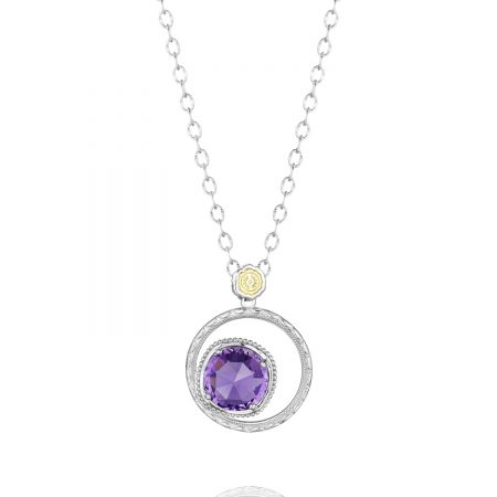 Bold Bloom Necklace featuring Amethyst
