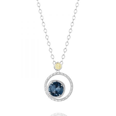 Bold Bloom Necklace featuring London Blue Topaz