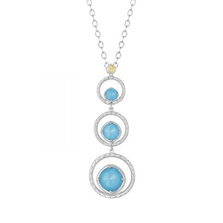 Skipping Stone Necklace featuring Neo-Turquoise