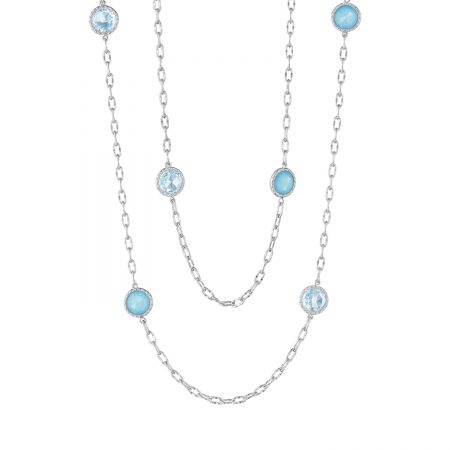 38” Raindrops Necklace featuring Assorted Gemstones