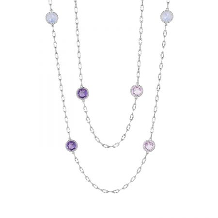 38” Raindrops Necklace featuring Amethyst
