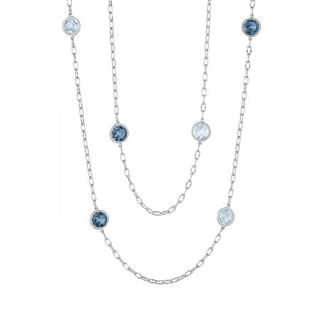 38” Raindrops Necklace featuring Assorted Gemstones