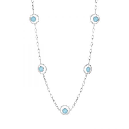 Floating Drops Necklace featuring Neo-Turquoise
