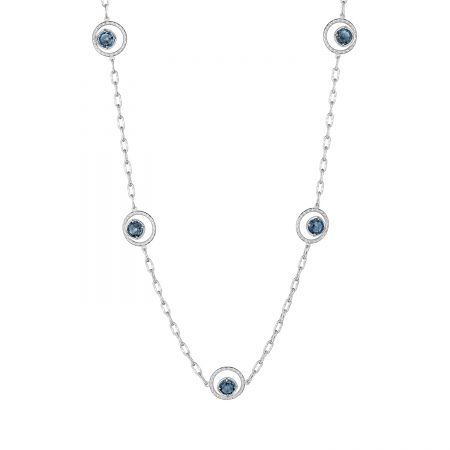Floating Drops Necklace featuring London Blue Topaz
