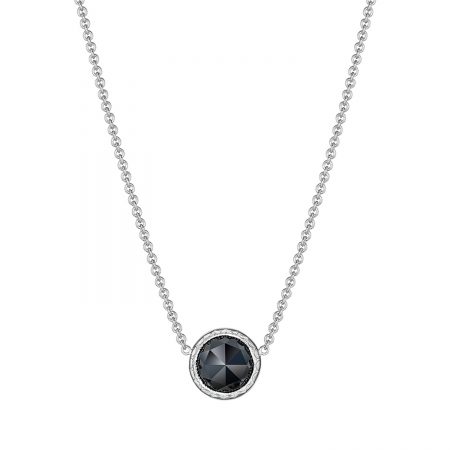Floating Bezel Necklace featuring Black Onyx
