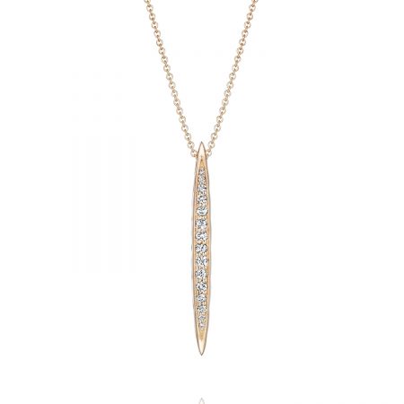Surfboard Pendant in Rose Gold