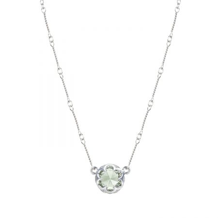 Station Link Necklace featuring Prasiolite