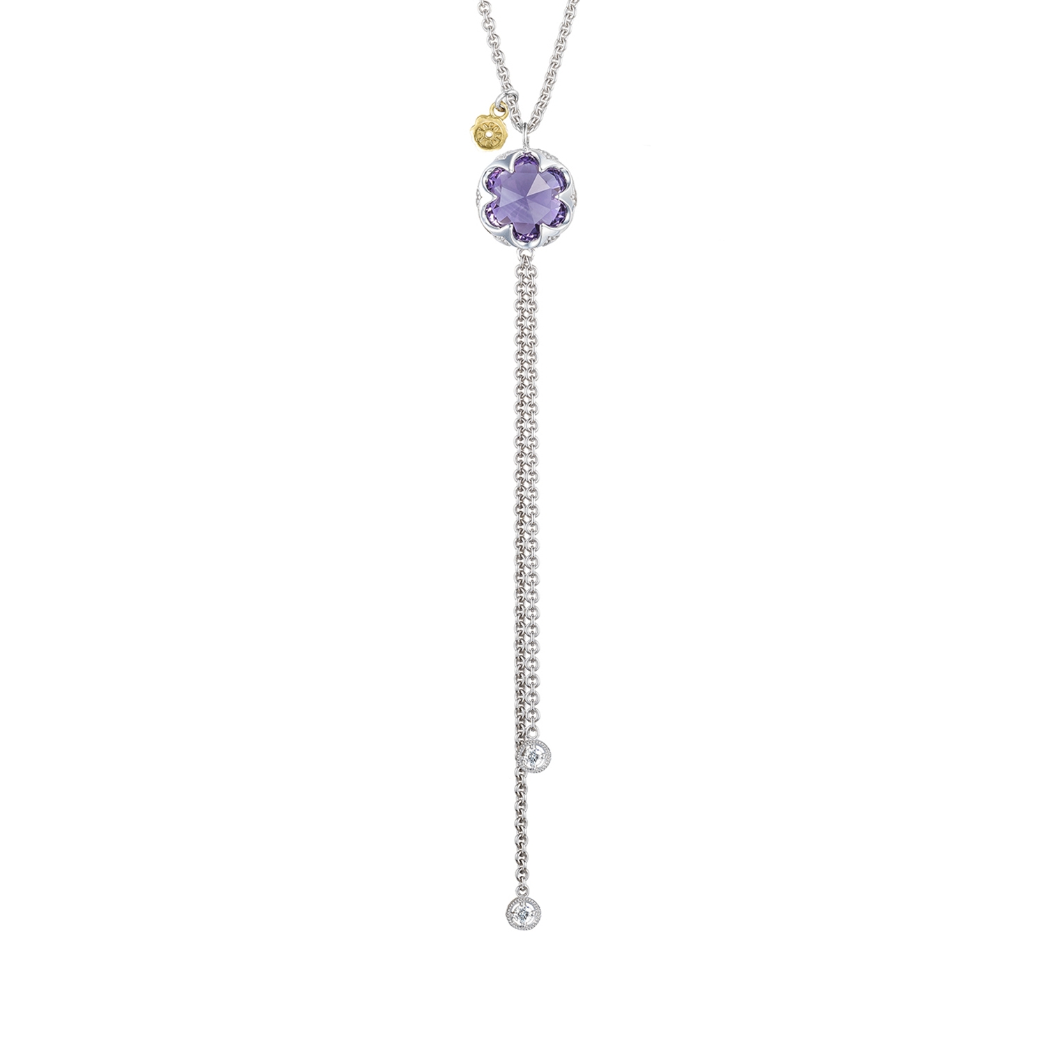 Lariat Necklace featuring Amethyst